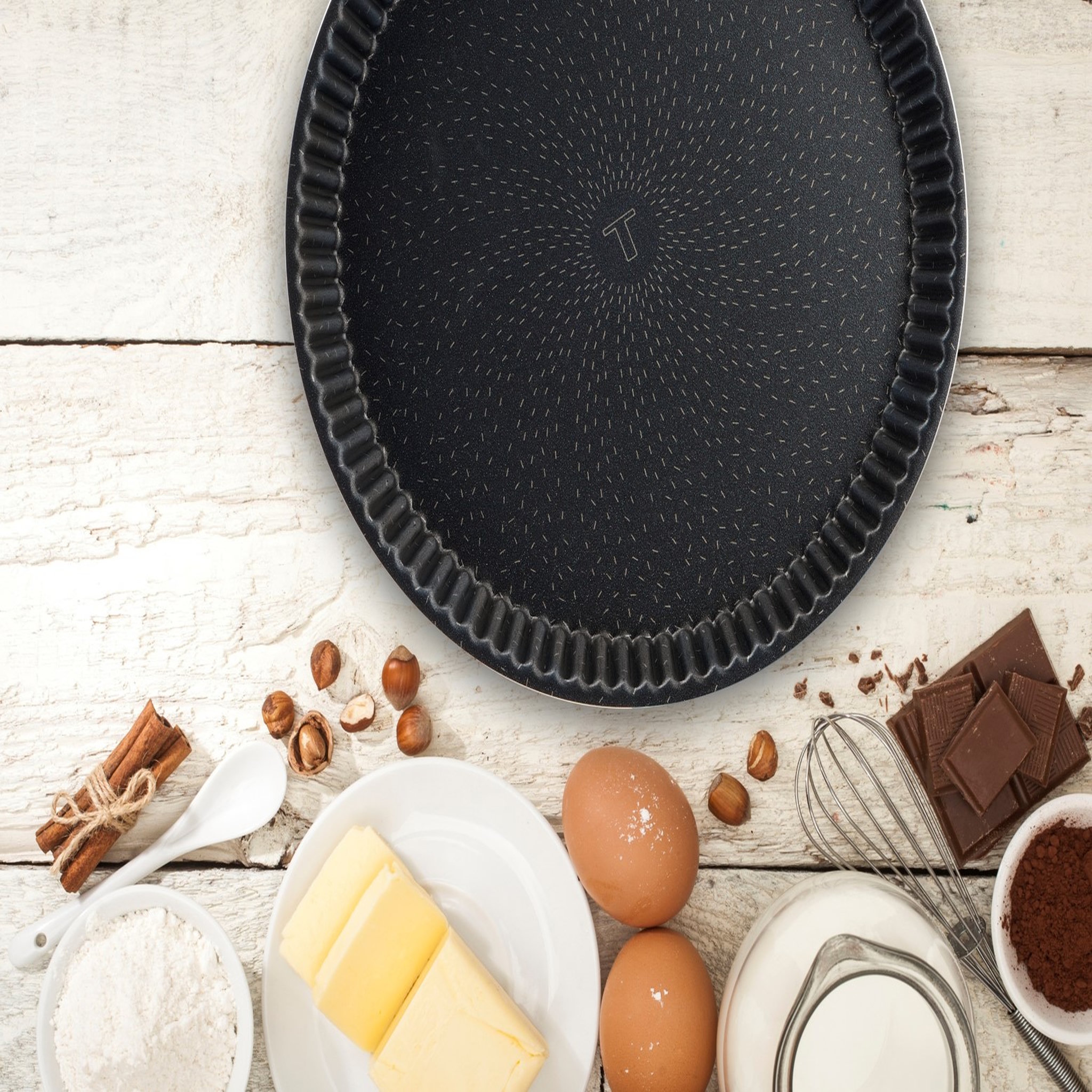 Voir la diapositive 4 : TEFAL Moule à tarte 33 cm PERFECT BAKE métal