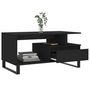 Voir la diapositive 4 : VIDAXL Table basse Noir 90x49x45 cm Bois d ingénierie