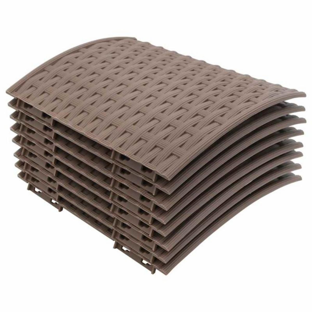 VIDAXL Jupe de sapin de Noël marron Ø65x23 cm plastique