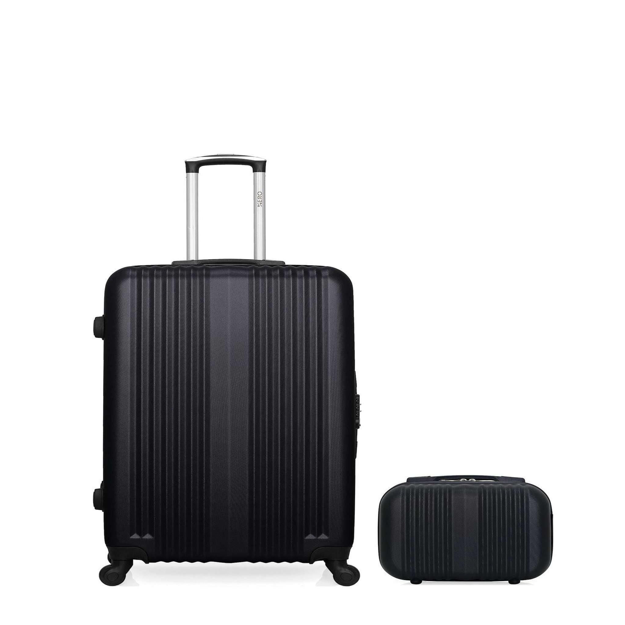 HERO HERO - LOT DE 2 - Valises grand format et vanity LIPARI. Coloris disponibles : Rose, Gris, Noir, Beige, Bleu
