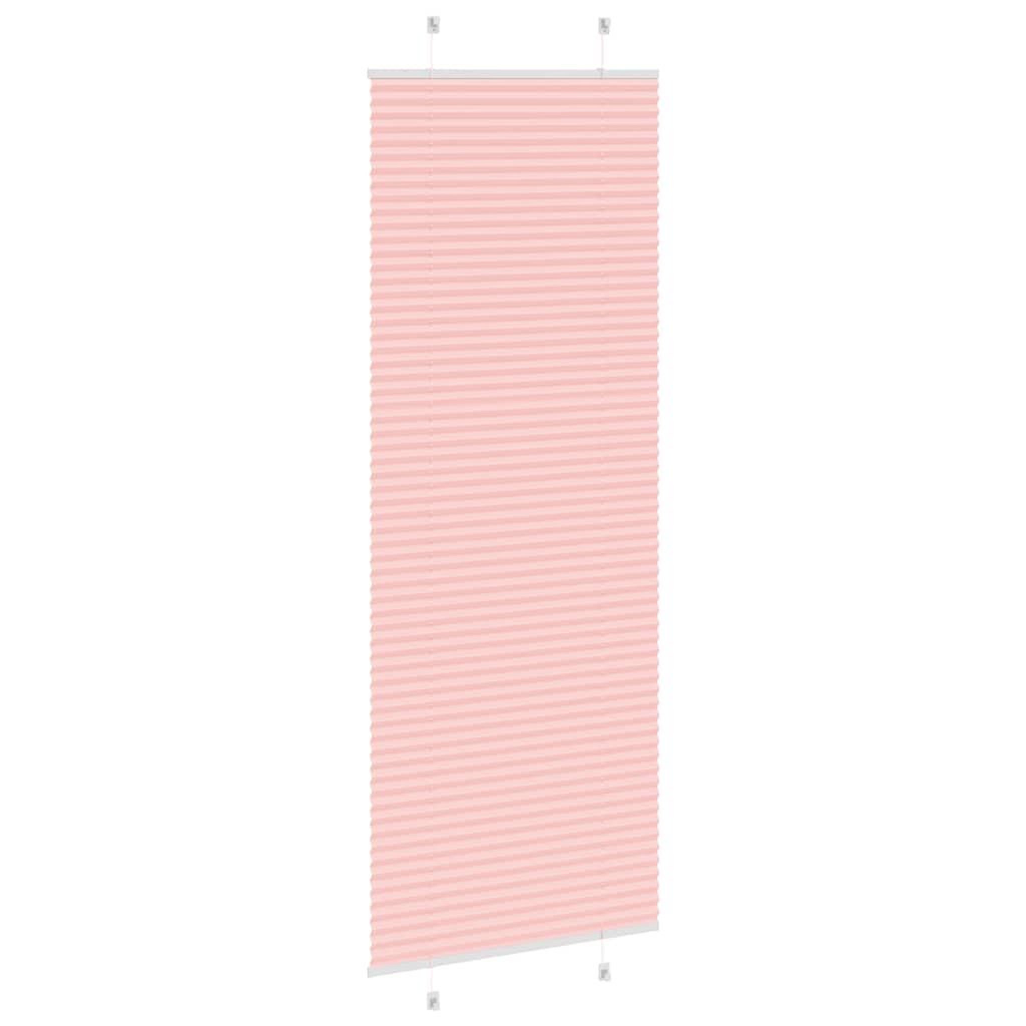 Voir la diapositive 4 : VIDAXL Store plisse rose 70x200 cm largeur du tissu 69,4 cm polyester