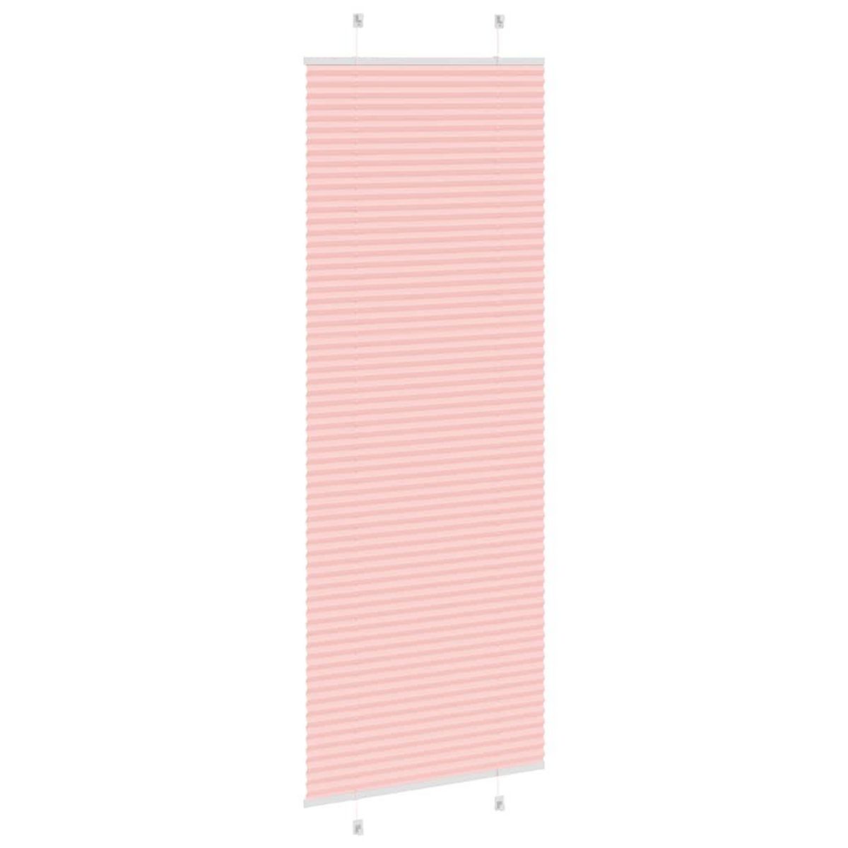 VIDAXL Store plisse rose 70x200 cm largeur du tissu 69,4 cm polyester