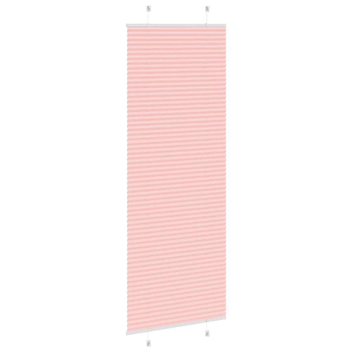 VIDAXL Store plisse rose 70x200 cm largeur du tissu 69,4 cm polyester