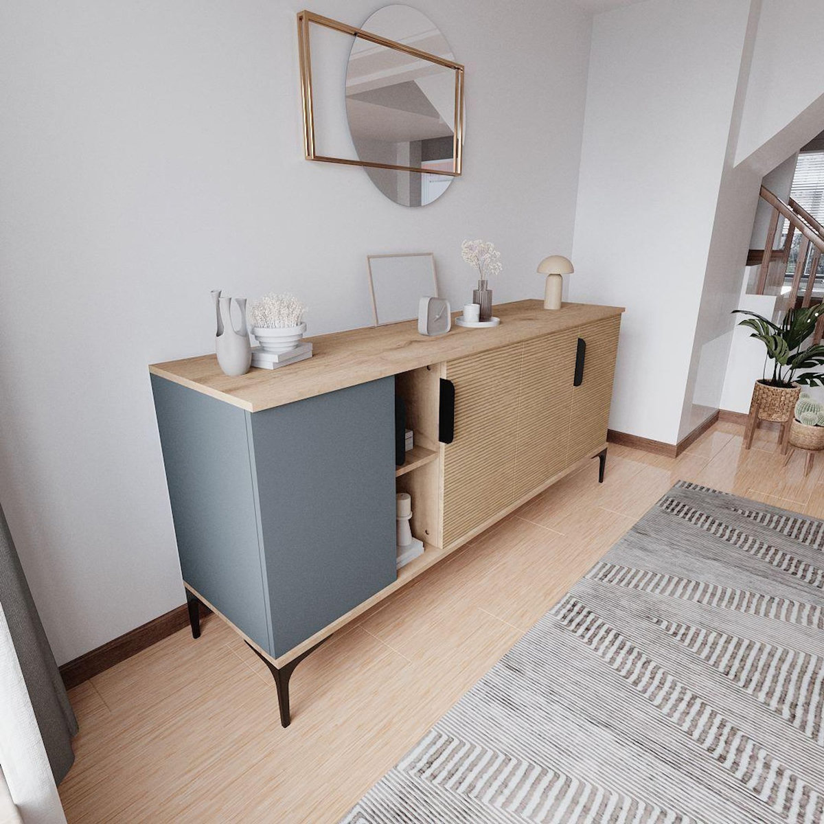 Habitat et Jardin Buffet en bois  Tarz  - 180 x 40 x 79 cm - Marron