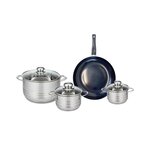 ELO Ensemble de 1 Poêle de cuisson 24 cm et 3 faitouts 12, 14 et 20 cm Elo Prima Brillant