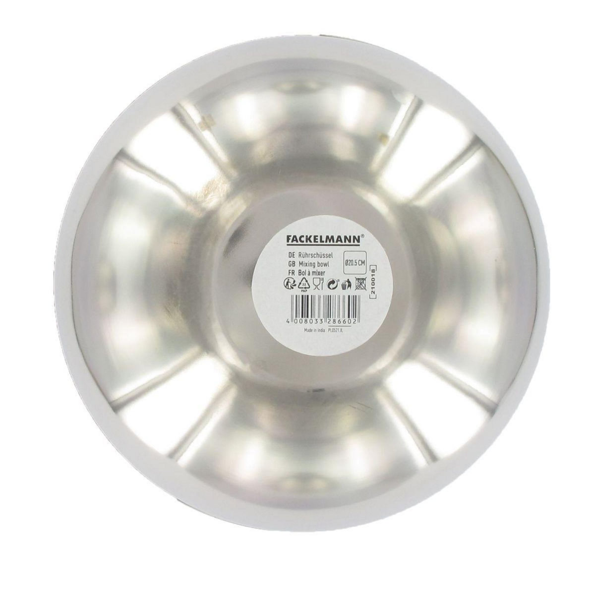 Fackelmann Bol à mixer en inox de 20,5 cm de diamètre Fackelmann Basic