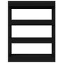 Voir la diapositive 5 : VIDAXL Bibliotheque/Cloison Noir 80x30x103 cm Bois d'ingenierie