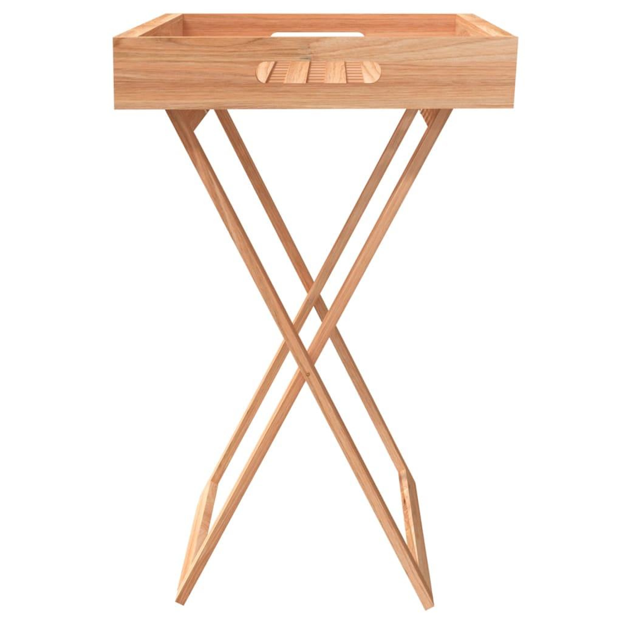 Voir la diapositive 4 : VIDAXL Table a plateau pliante 52x36x56,5 cm bois massif de noyer