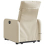 Voir la diapositive 5 : VIDAXL Fauteuil inclinable de massage Creme Tissu