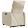Voir la diapositive 5 : VIDAXL Fauteuil inclinable de massage Creme Tissu