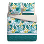 Voir la diapositive 2 : Parure housse de couette fantaisie en microfibre AKELA
