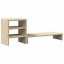 Voir la diapositive 2 : VIDAXL Support de moniteur et organisateur de bureau bois d ingénierie