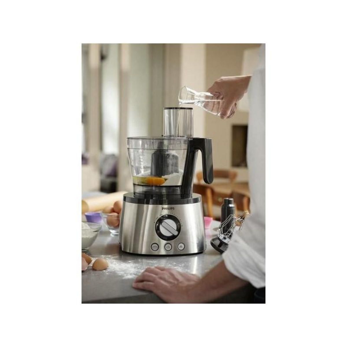 Philips Robot de cuisine 6-en-1 - PHILIPS - HR7778/00 - 1300 W - 3,4 L - Inox