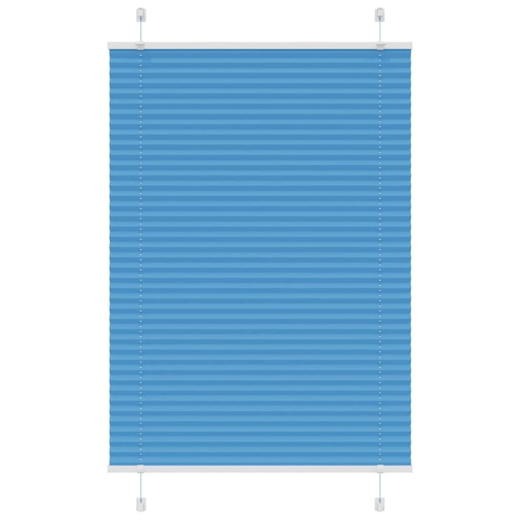 Voir la diapositive 3 : VIDAXL Store plisse bleu 80x100 cm largeur du tissu 79,4 cm polyester