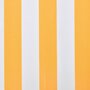Voir la diapositive 3 : VIDAXL Tissu d'auvent Jaune tournesol/blanc 3x2,5 m (cadre non inclus)
