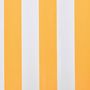 Voir la diapositive 3 : VIDAXL Tissu d'auvent Jaune tournesol/blanc 3x2,5 m (cadre non inclus)