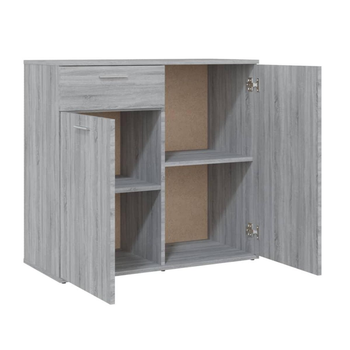 VIDAXL Buffet Sonoma gris 80x36x75 cm Bois d'ingenierie