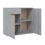 Voir la diapositive 5 : VIDAXL Buffet Sonoma gris 80x36x75 cm Bois d'ingenierie