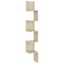 Voir la diapositive 2 : VIDAXL Etagere d'angle murale Chene sonoma Bois d'ingenierie