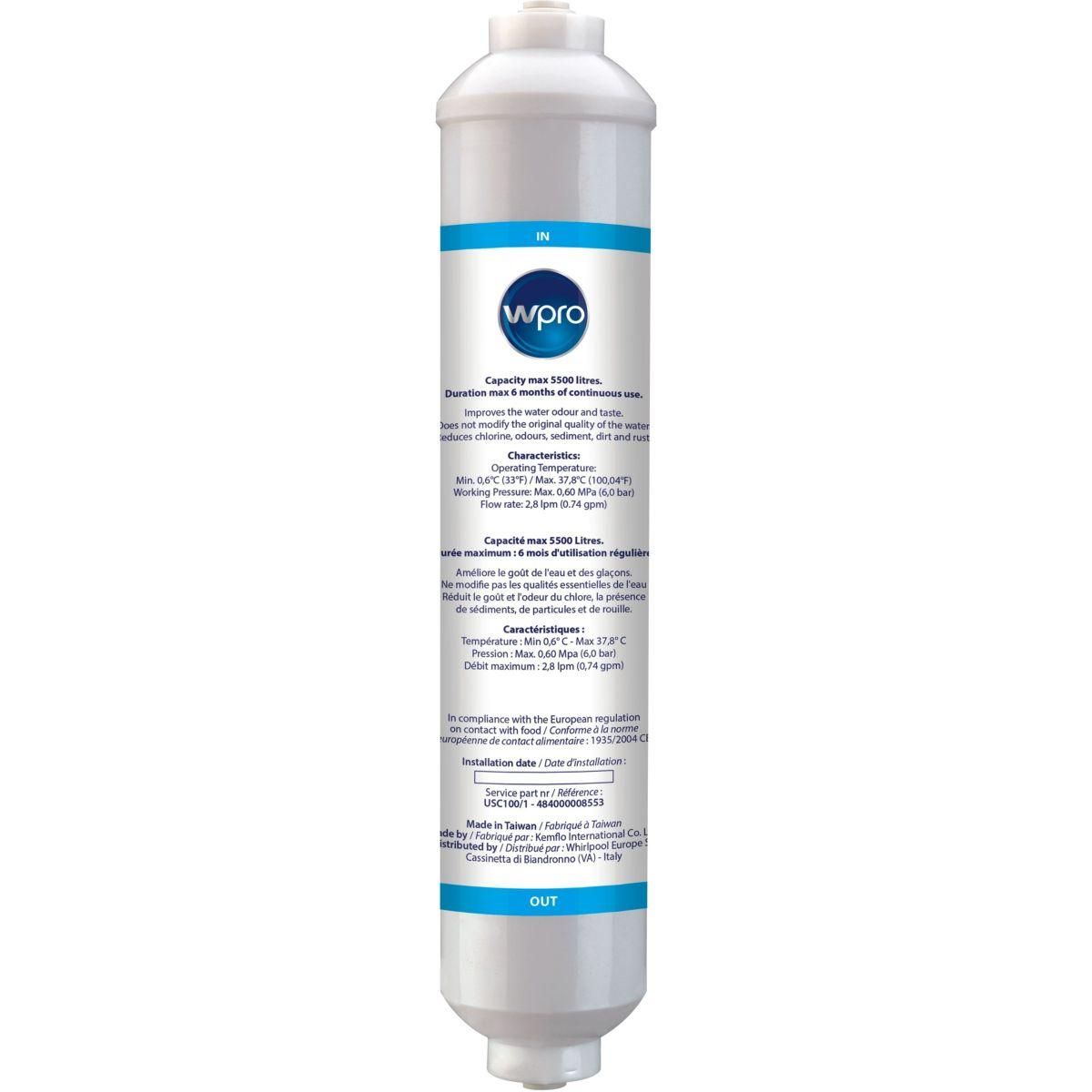 WPRO Filtre à eau pour réfrigérateur américain - sms200