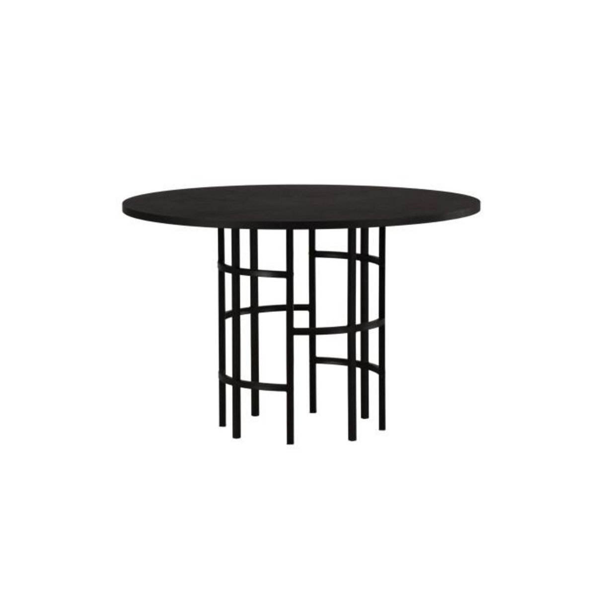 Paris Prix Table à Manger Ronde  Copenhagen  115cm Noir