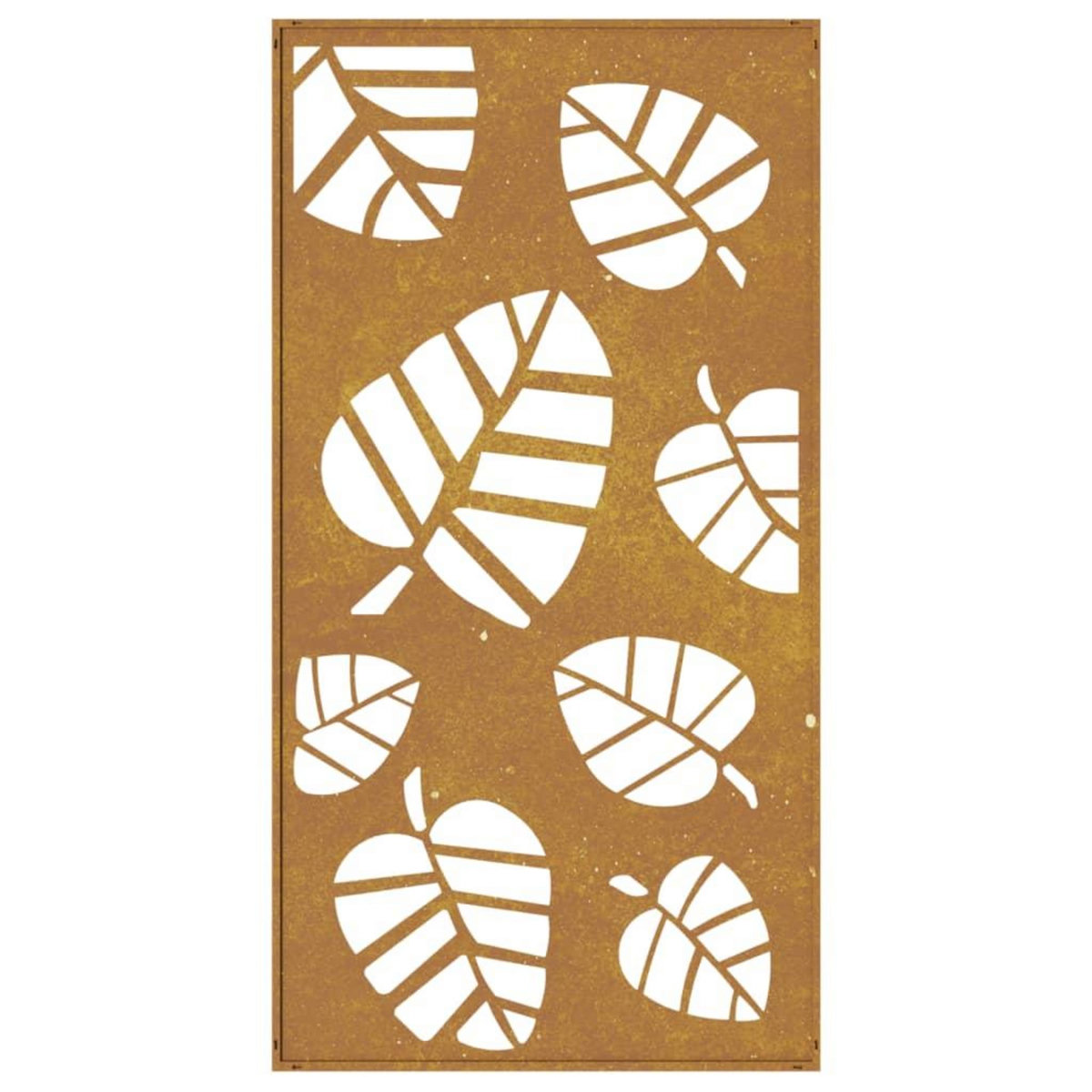 VIDAXL Decoration murale jardin 105x55 cm acier corten design feuille