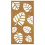 Voir la diapositive 5 : VIDAXL Decoration murale jardin 105x55 cm acier corten design feuille