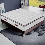 ILOVESLEEP Matelas Mousse ROYAL - Accueil Mémoire De Forme - Epaisseur 24 cm - Ferme. Coloris disponibles : Blanc