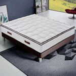 ILOVESLEEP Matelas Mousse ROYAL - Accueil Mémoire De Forme - Epaisseur 24 cm - Ferme. Coloris disponibles : Blanc