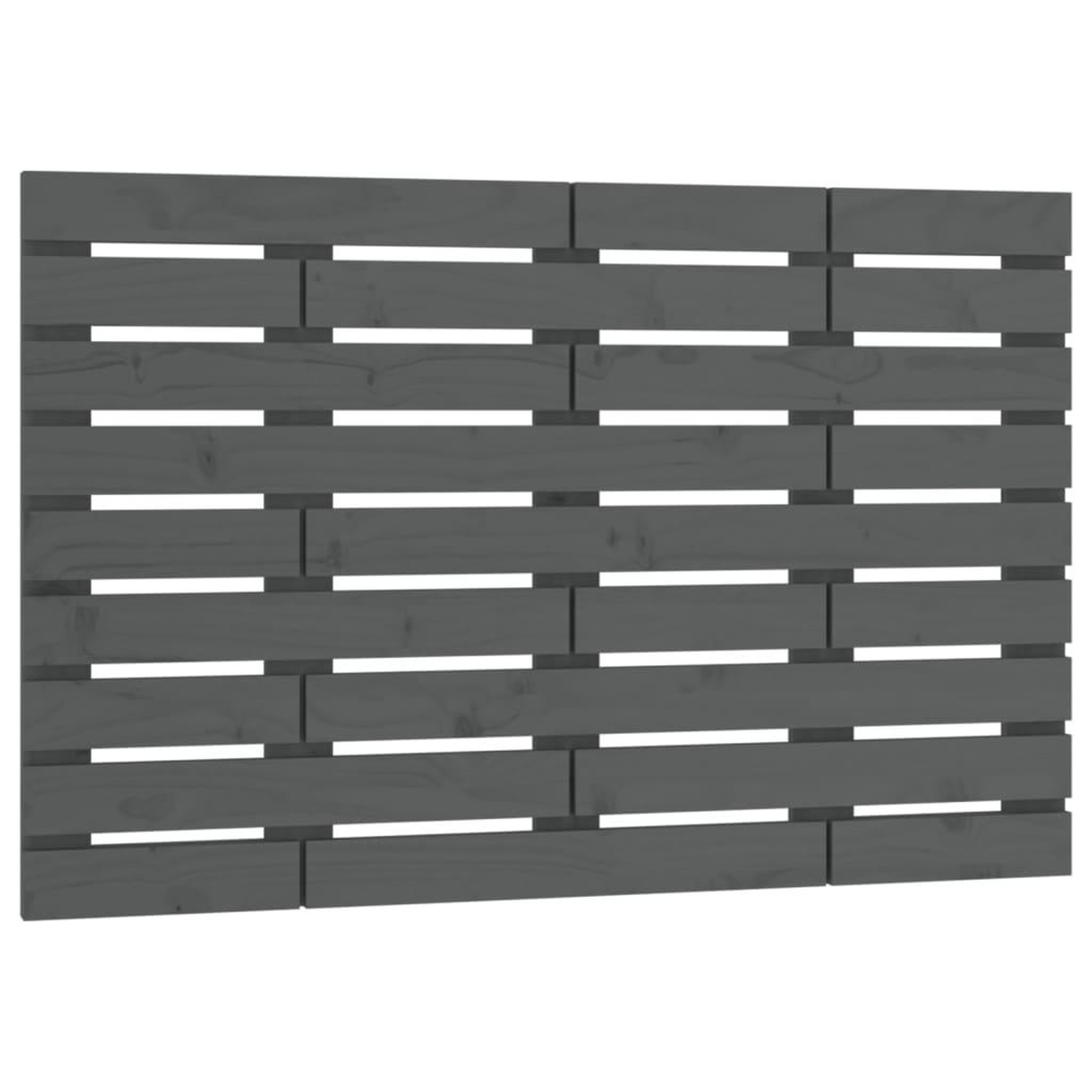 Voir la diapositive 2 : VIDAXL Tete de lit murale Gris 81x3x63 cm Bois massif de pin