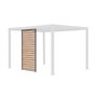 Voir la diapositive 1 : SWEEEK Persienne 130 cm pour pergola bioclimatique Triomphe aluminium effet bois anthracite