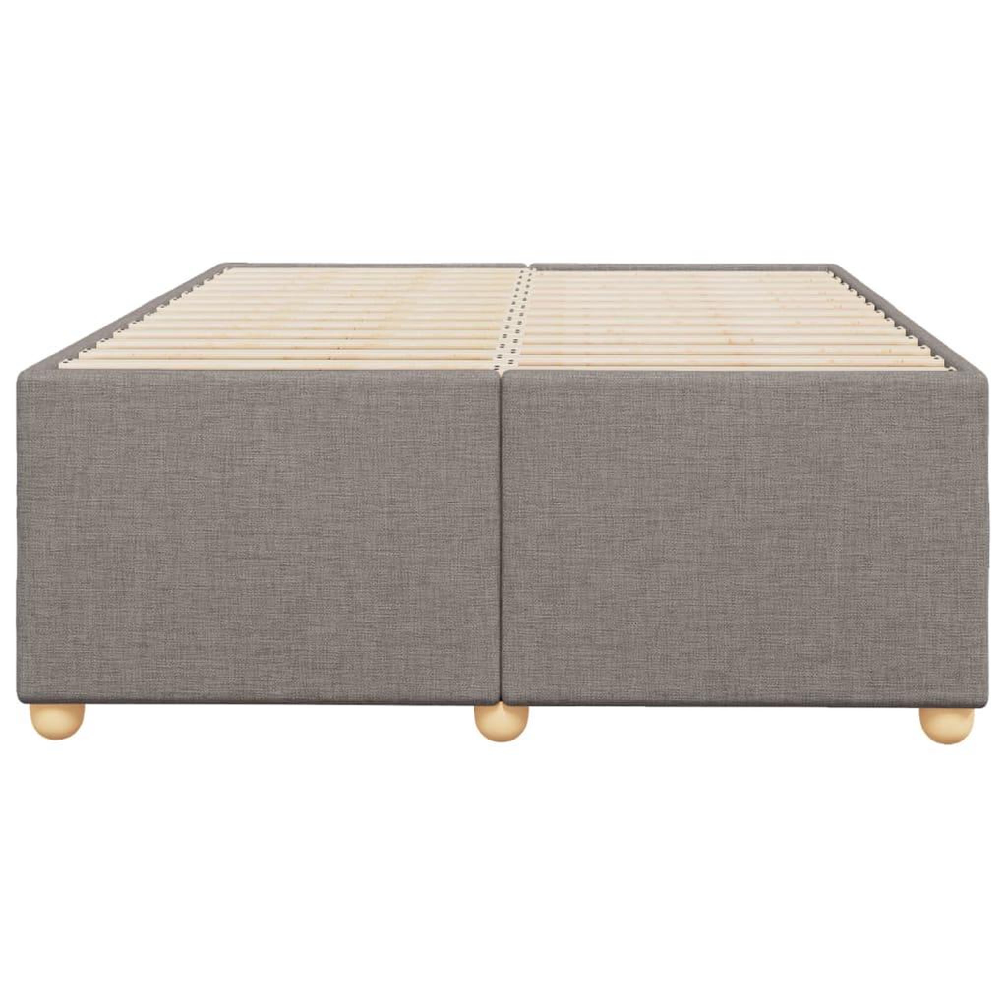 Voir la diapositive 4 : VIDAXL Cadre de lit sans matelas taupe 120x200 cm tissu