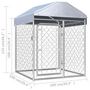 Voir la diapositive 5 : VIDAXL Chenil exterieur avec toit 100 x 100 x 125 cm