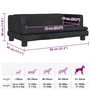 Voir la diapositive 6 : VIDAXL Lit pour chien noir 80x45x30 cm velours