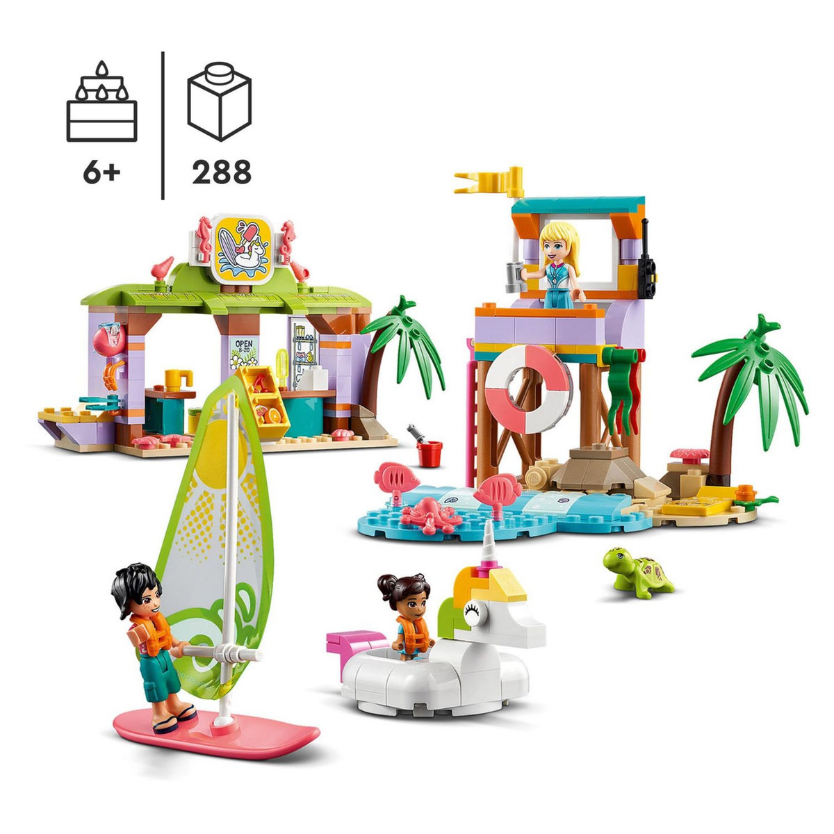LEGO Friends 41710 Animation et Surf sur la plage