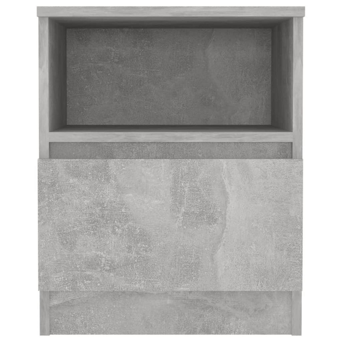 VIDAXL Table de chevet Gris beton 40x40x50 cm Agglomere