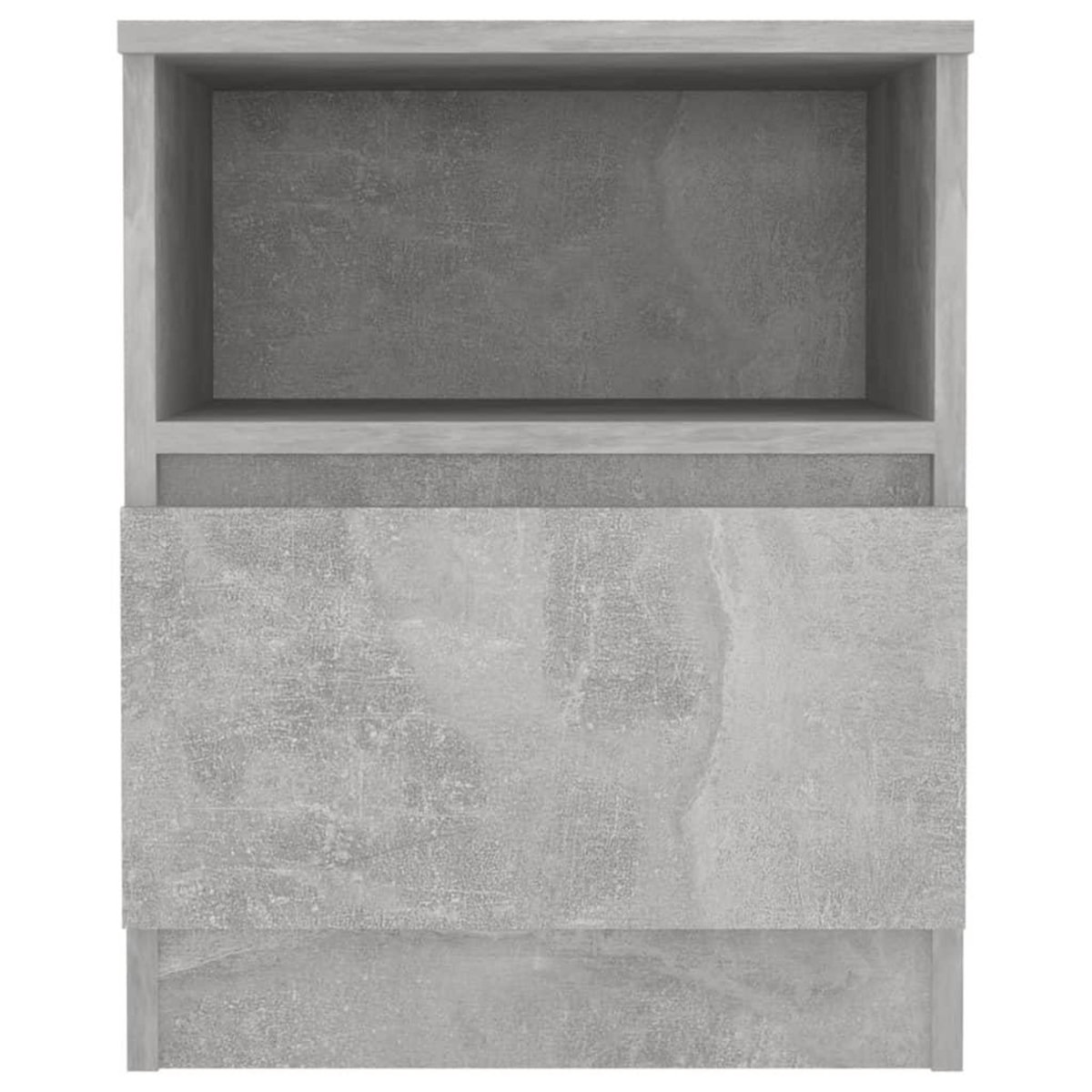 VIDAXL Table de chevet Gris beton 40x40x50 cm Agglomere