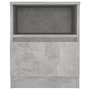 Voir la diapositive 3 : VIDAXL Table de chevet Gris beton 40x40x50 cm Agglomere