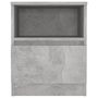 Voir la diapositive 3 : VIDAXL Table de chevet Gris beton 40x40x50 cm Agglomere