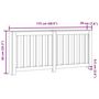 Voir la diapositive 6 : VIDAXL Cache-radiateur chene fume 175x20x82 cm bois d'ingenierie