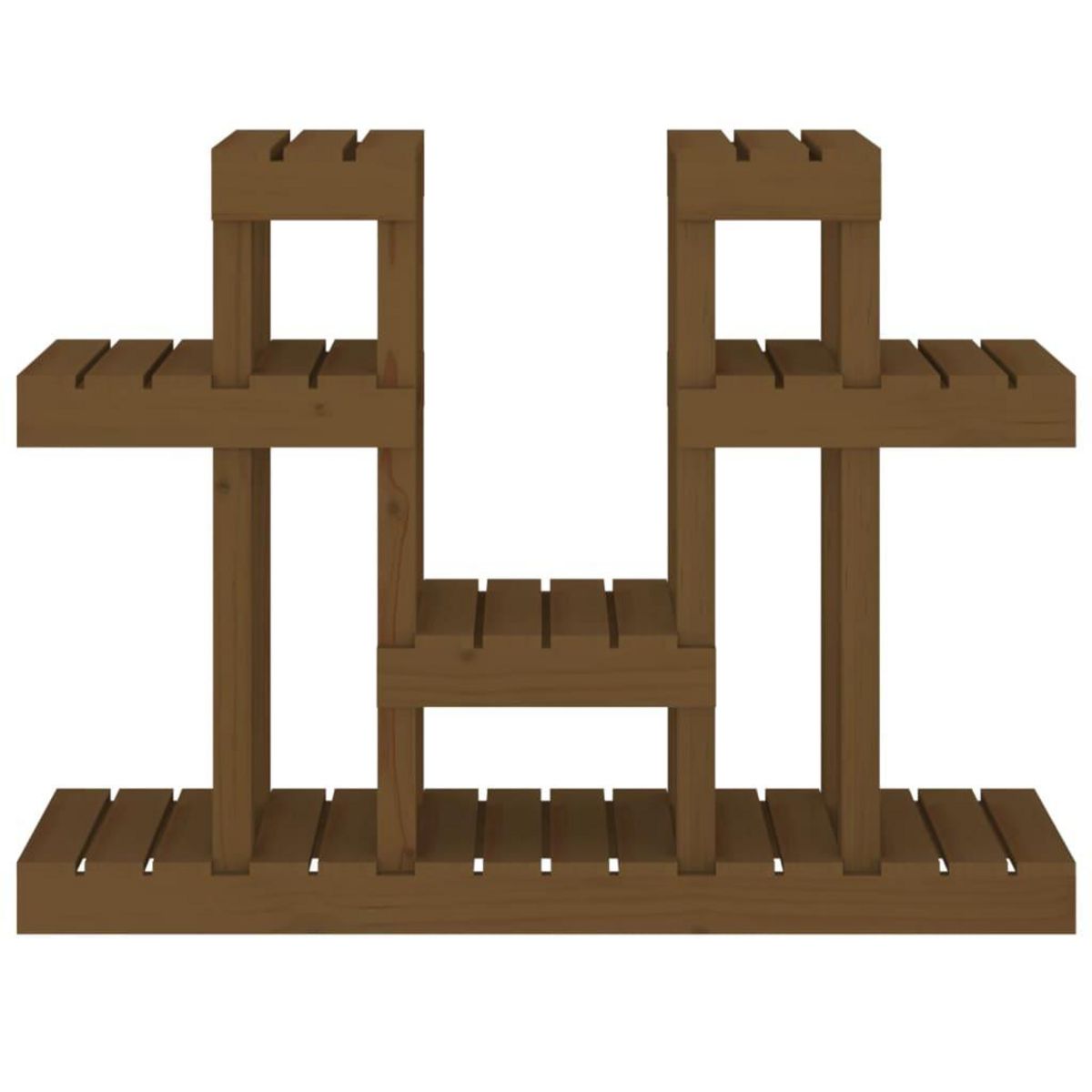 VIDAXL Support a plantes Marron miel 104,5x25x77,5 cm Bois massif pin