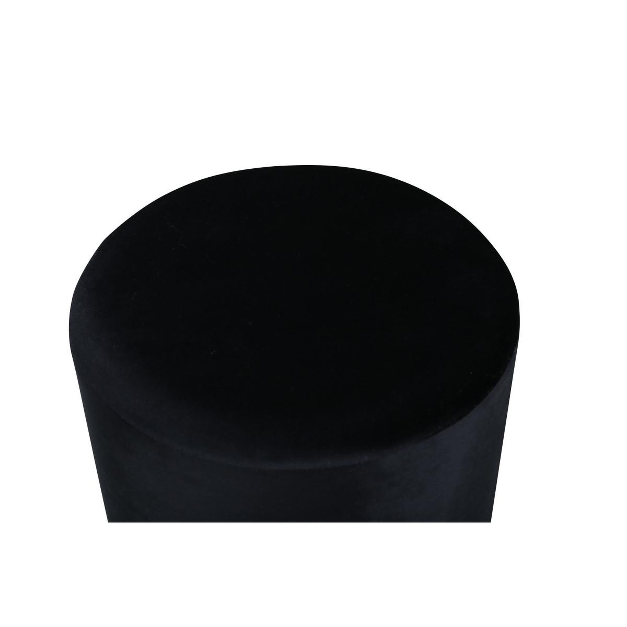 Voir la diapositive 3 : Paris Prix Pouf en velours  benji  42cm noir
