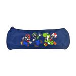 Bagtrotter Bagtrotter - Super Mario - Trousse Scolaire Ronde - Marine - 1 Compartiment Zippé - 22x7x7cm - Matière Polyester - Accessoire et Papeterie Scolaire