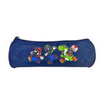 Bagtrotter Bagtrotter - Super Mario - Trousse Scolaire Ronde - Marine - 1 Compartiment Zippé - 22x7x7cm - Matière Polyester - Accessoire et Papeterie Scolaire