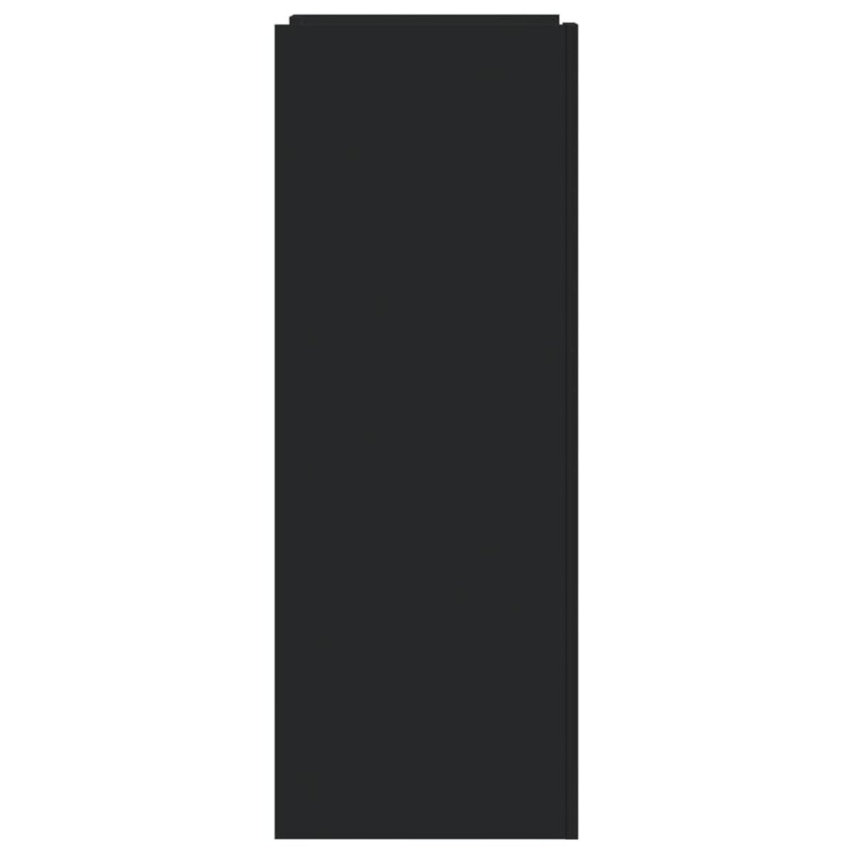 VIDAXL Armoire a chaussures noir 52x37,5x100 cm bois d'ingenierie