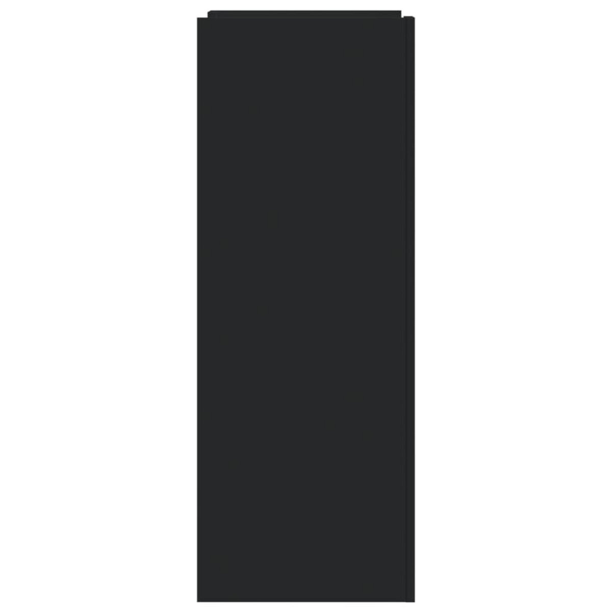 VIDAXL Armoire a chaussures noir 52x37,5x100 cm bois d'ingenierie