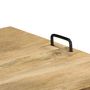 Voir la diapositive 4 : VIDAXL Meuble TV Bois de manguier massif 110 x 35 x 45 cm