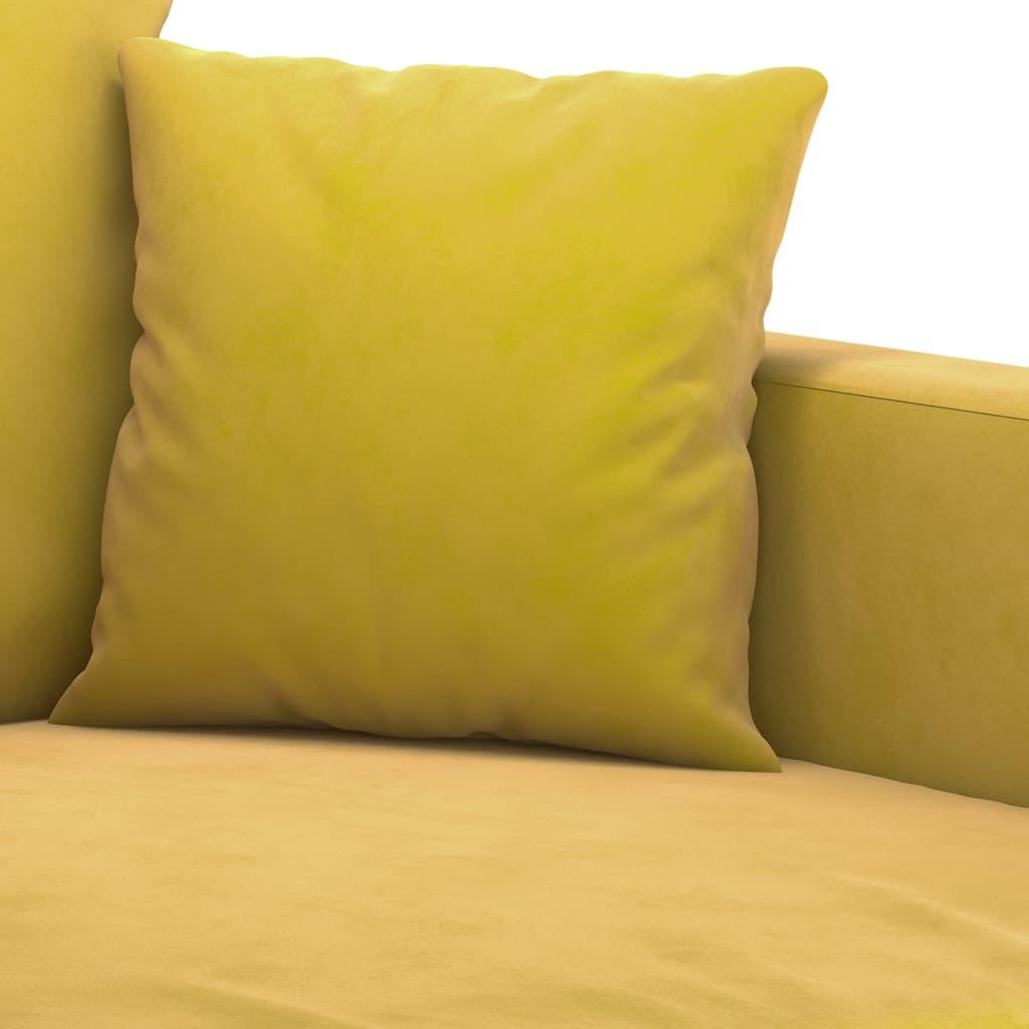 Voir la diapositive 5 : VIDAXL Ensemble de canapes 2 pcs avec coussins Jaune Velours