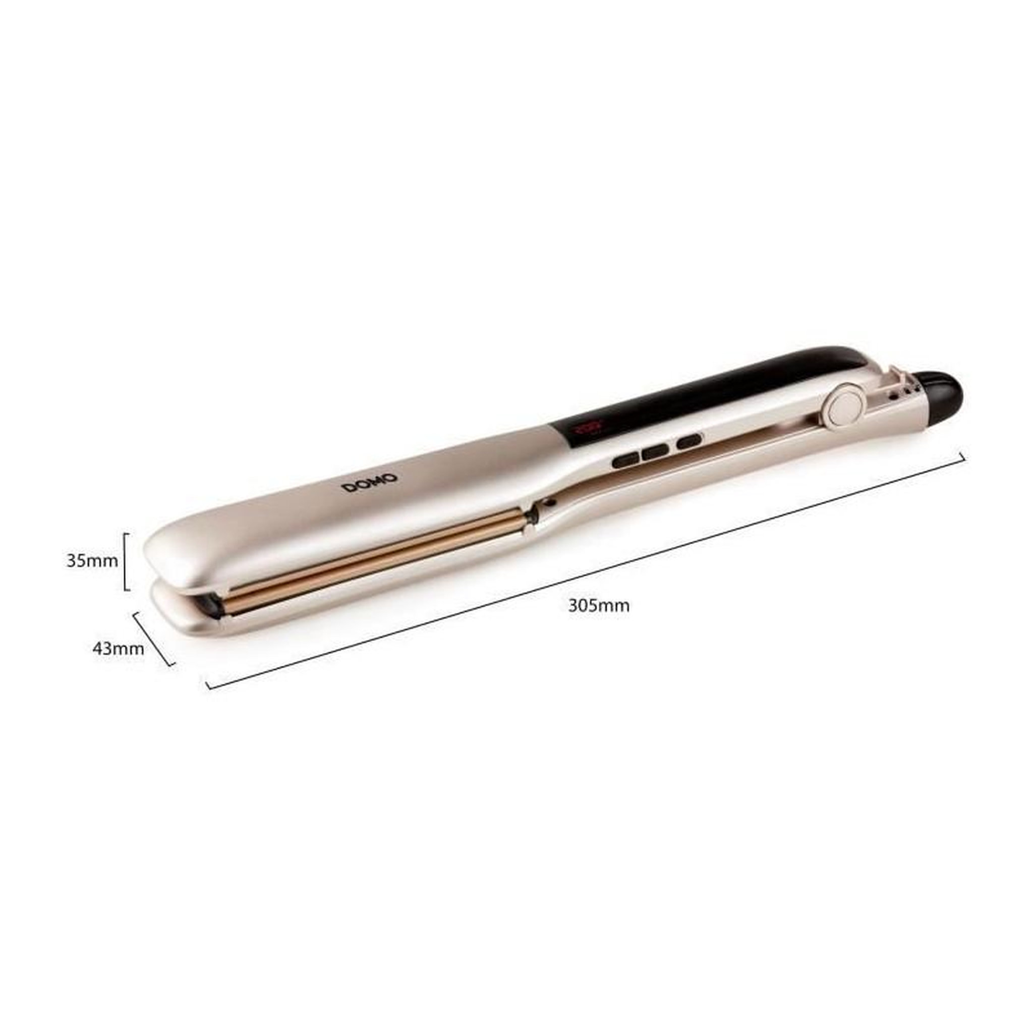 Voir la diapositive 4 : Domo DOMO - DO1092HS - Lisseur numerique - Revetement ceramique - Bouton M/A - Temperature reglable de 130? a 230?