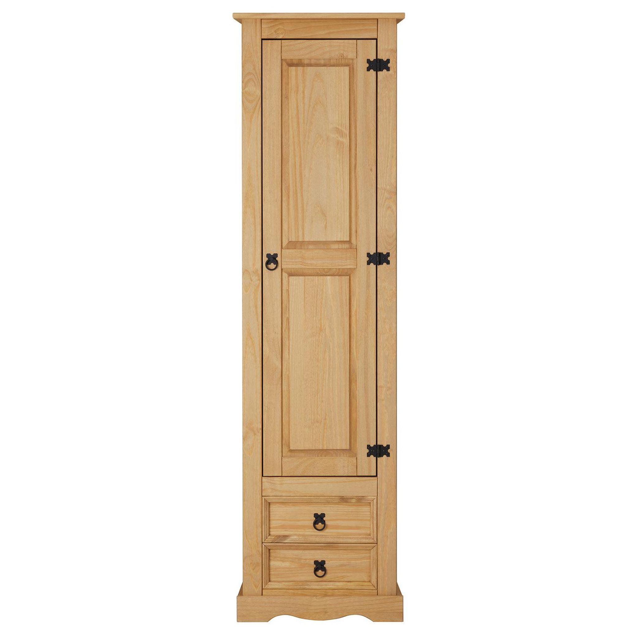 Voir la diapositive 3 : IDIMEX Armoire TEQUILA avec 1 porte et 2 tiroirs, en pin massif